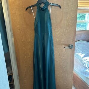 Jenny Yoo Nicole Emerald Halter Gown size 2